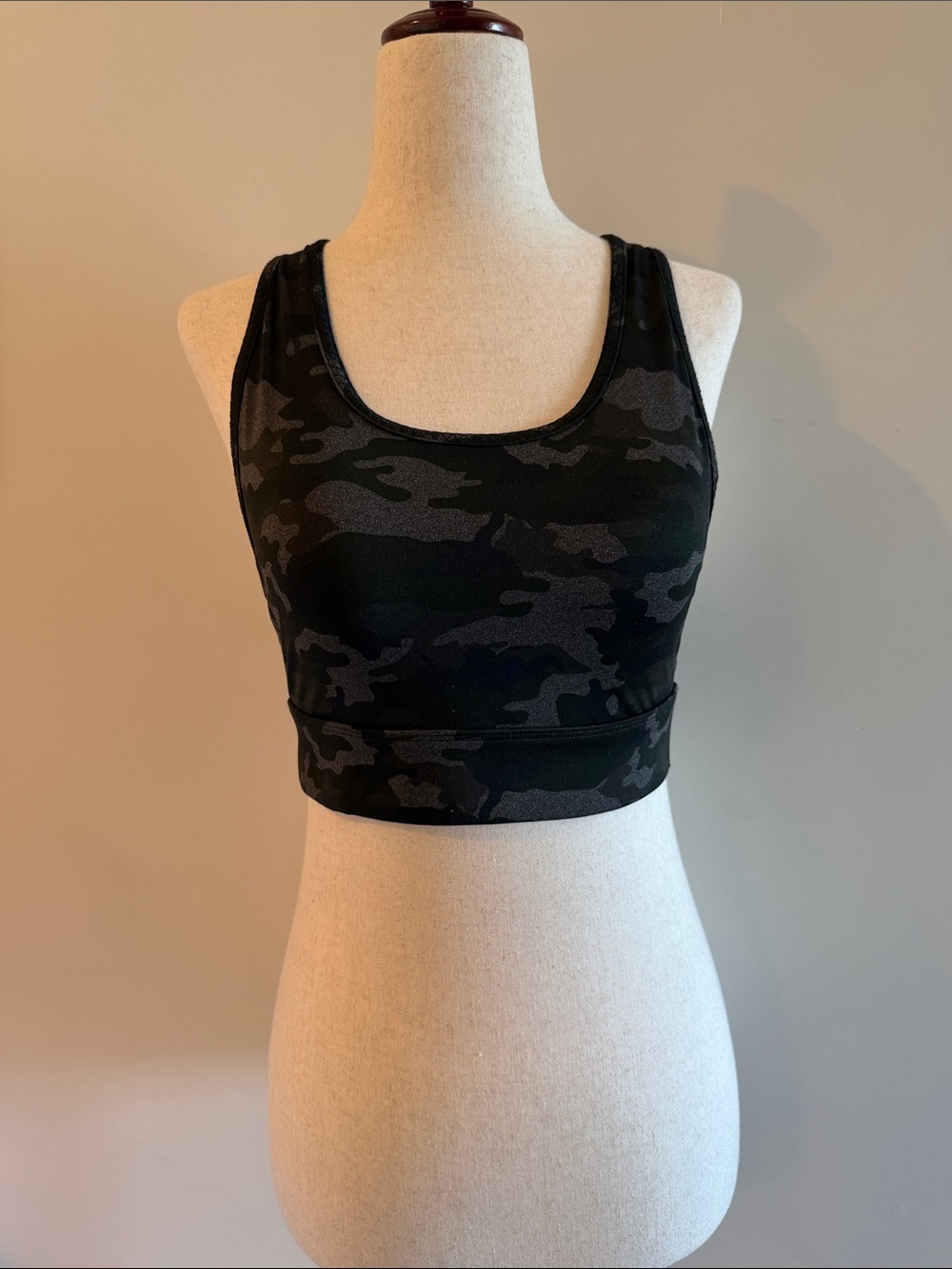 Fabletics Black Camo Sports Bra